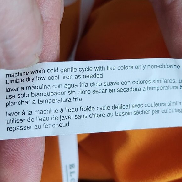 Eloquii Dress Womens 16 Orange Halter Mini Lined Tencel Blend Summer Party NEW - Picture 11 of 11